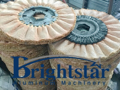 Sisal aluminum buffing wheel